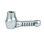 Metallpfeife "Alu Pipe", silber-grau; 11,5 cm