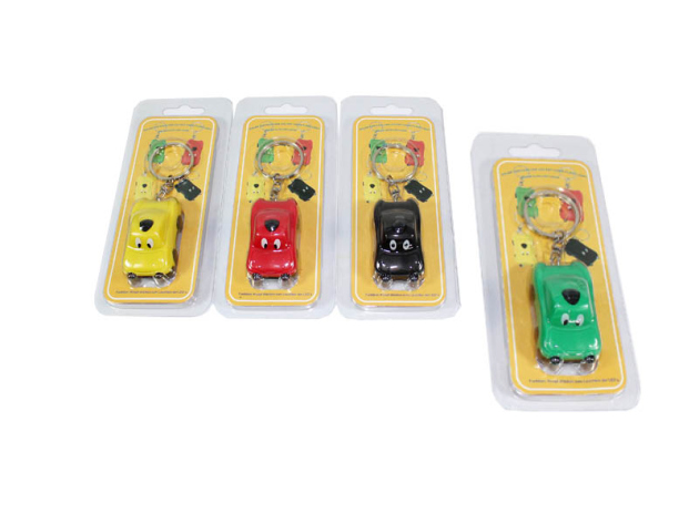 Solar Lampe Schlüsselanhänger, 4-fach sortiert, einzeln