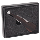 Pfeifenbesteck; Chrom-Holzdekor, einzeln