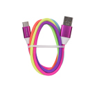Tekmee Ladekabel USB-C aufType-C 2.0A; 1m, Rainbow; einzeln