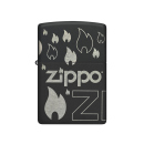 Zippo Feuerzeug - Zippo Design 360&deg;, Black Matte with...