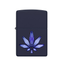 Zippo Feuerzeug - Cannabis  Black Light  Navy Blue
