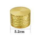 Grinder "Gehämmert" 4-tlg., 4-fach sortiert, Ø 5,2 cm, 12er Display