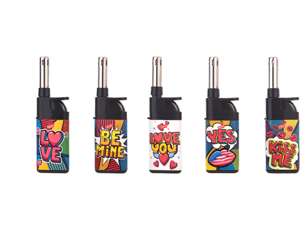 Stabfeuerzeuge "LOVE" 5-fach sortiert, 25er Display