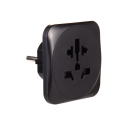 Reisestecker Adapter für Europa schwarz, einzeln