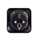 Reisestecker Adapter für Europa schwarz, einzeln