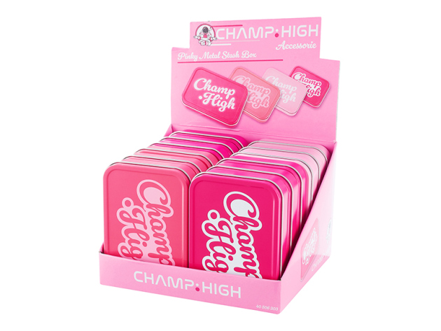 Tabakdose "Champ High"; 4-fach sortiert, 12er Display