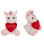 Plüsch Einhorn, mit Herz, 16 x 11 cm, 4-fach sort., 12er Display