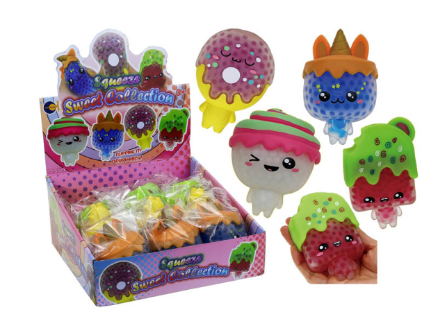 Quetschball "Squeeze Sweet Collection" 12er Display