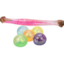 Quetschball "Stretchy Glitzer Ball" 12er Display