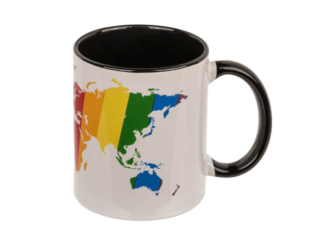 Becher, Colorful World, ca. 8 x 8 x 9,5 cm, Steingut, einzeln