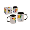 Becher, Colorful World, ca. 8 x 8 x 9,5 cm, Steingut, einzeln