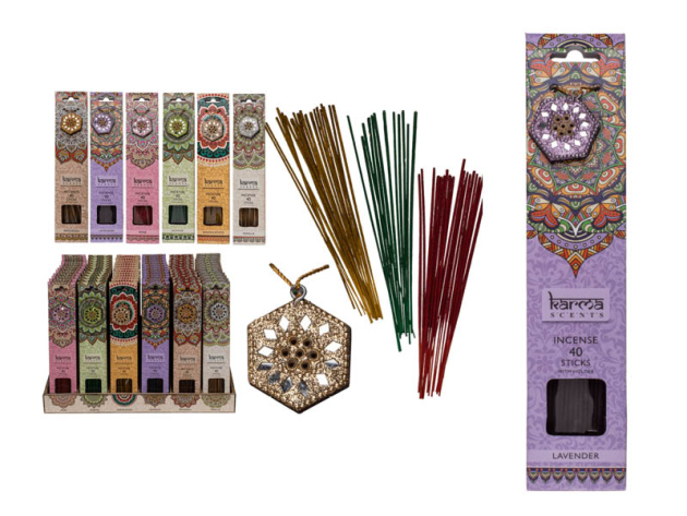 Räucherstäbchen, Karma, 1 Pack.y je 40 Stäbchen