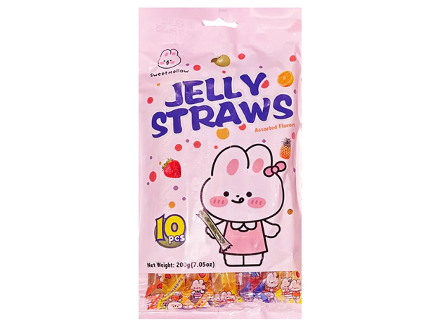 SweetMellow Jelly Straws 200g; einzeln