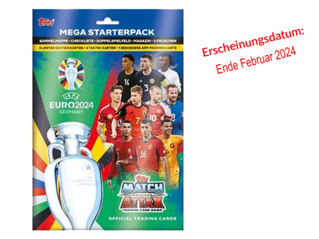 Topps UEFA Euro 2024 - Match Attax - Starterpack Trading Cards; einzeln