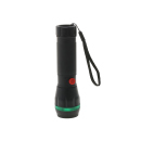 Taschenlampe "Strong" mit Bändchen mit Zoom-Funktion; schwarz; 4-fach sortiert; 24er Display