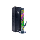 Glasbong "Tripply Alien" Black Leaf, Höhe 40cm; Ø 5,1cm; Schliff 18,8mm