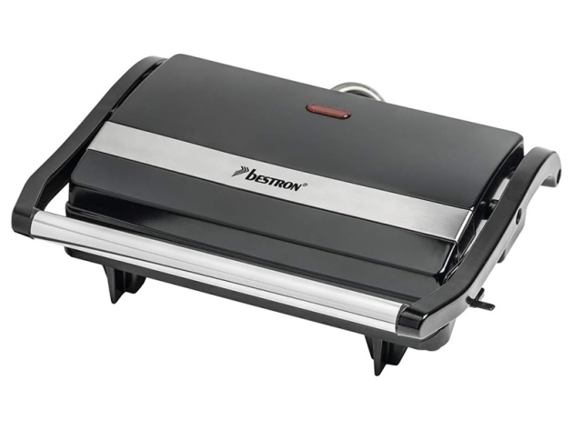 Bestron Kontaktgrill/ Sandwichmaker 700 Watt, - schwarz; UVP: 24,95 Euro
