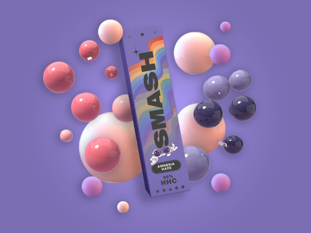 SMASH HHC Vape - Amnesia Haze - E-Shisha - 600 Züge  - HHC 96%