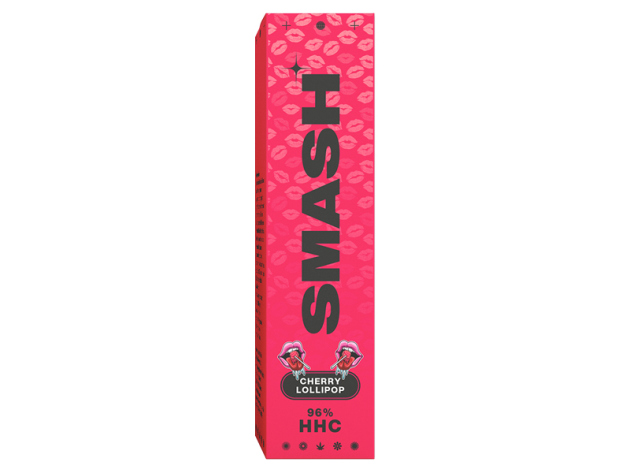 SMASH HHC Vape - Cherry Lollipop (Kirsche) - E-Shisha - 600 Züge  - HHC 96%