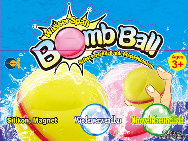 Wasserbomben Magnet; 12 x 3er Set