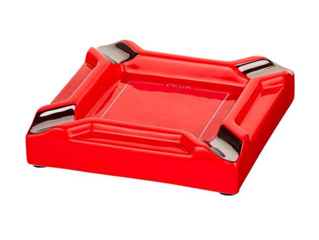 Zigarrenaschenbecher Caseti "Rot" 20x20x4cm, einzeln