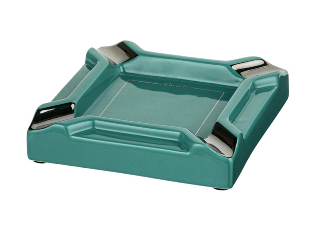 Zigarrenaschenbecher Caseti "Light petrol" 20x20x4cm, einzeln