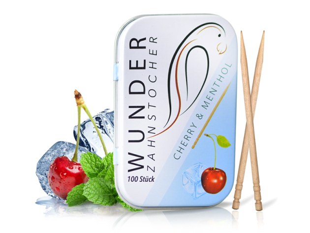 Wunder Zahnstocher - CHERRY & MENTHOL (Kirsch, Menthol)