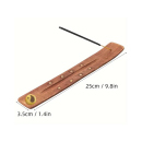 Räucherstäbchenhalter "Yin & Yang"- Holz; Länge ca. 25cm