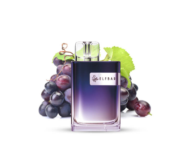 ELFBAR Crystal CR 600 - "Grape" (Traube) - E-Shisha - 20 mg - ca. 600 Züge