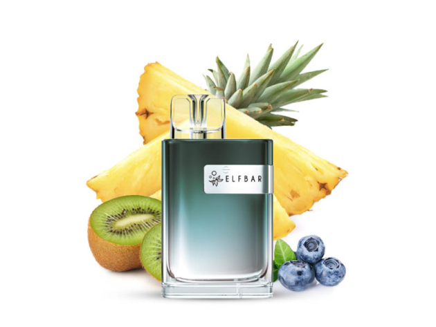 ELFBAR Crystal CR 600 - "Pineapple Blueberry Kiwi" (Ananas, Heidelbeere) - E-Shisha - 20 mg - ca. 600 Züge