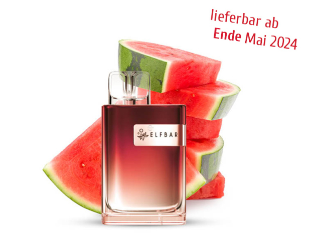 ELFBAR Crystal CR 600 - "Watermelon" (Wassermelone) - E-Shisha - 20 mg - ca. 600 Züge