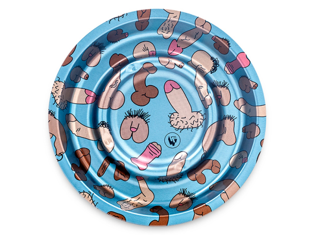 Aschenbecher "Coffeeshop Ashtray - Dick Pattern"; Ø 16cm; 4er Pack - beidseitig bedruckt