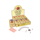 Spielkarten &quot;Lucky Club&quot; Gold, 9x6cm; 12er Display