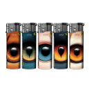 Elektrofeuerzeuge "BIG EYES", 5-fach sortiert; 50er Display