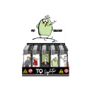 Elektrofeuerzeuge "PRO RAUCHER COMIC", 5-fach sortiert; 50er Display