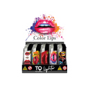 Elektrofeuerzeuge "COLOR LIPS", 5-fach sortiert; 50er Display