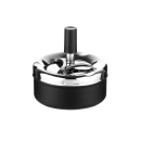 Drehaschenbecher "Schwarz"; Ø 9cm, einzeln