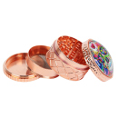 Grinder "Skull". rosegold; 4-tlg.; Ø 6cm