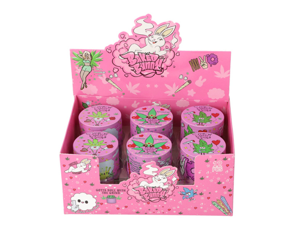 Grinder "Bunny" Metall Pink 4-tlg; Ø 5mm; einzeln