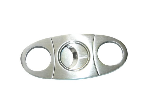 Zigarrenabschneider "Chrom-gebürstet", 2 Klingen