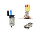 Zigarrenfeuerzeuge "Zagreb", Jet 3er-Flamme inkl. Zigarrenlocher, 6er Display