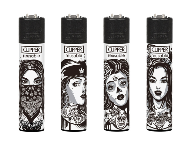 Clipper Large TATTOO GIRLS, 48er Display