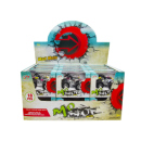 Toy Cars "Motorrad" different colours (White, Red, Blue, Yellow), 12p Display