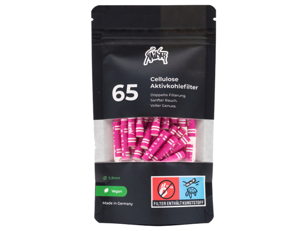 Kailar pink, Slim Size, 65er Pack, Ø 5,9mm, Aktivkohlefilter