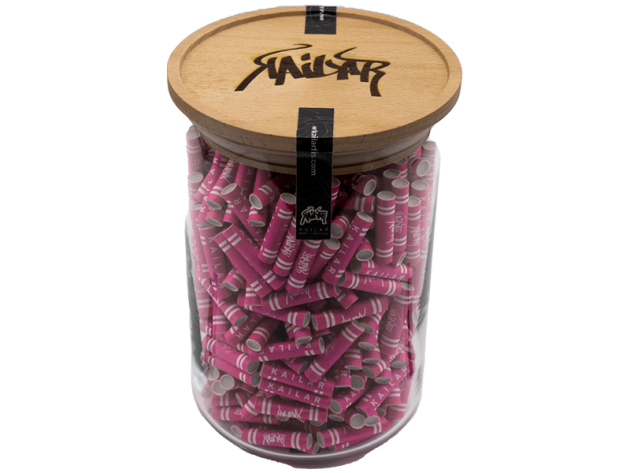 Kailar Pink, Slim Size, 500er Glas, Ø 5,9mm, Aktivkohlefilter