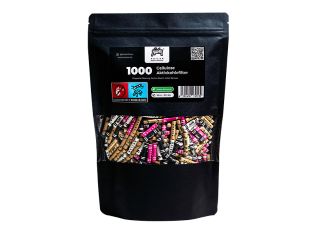 Kailar Mix, Slim Size, 1000er Pack, Ø 5,9mm, Aktivkohlefilter