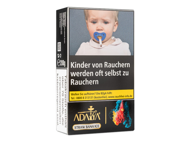 Adalya Tabak - Straw Bana Ice (Banane, Erdbeere, Ice) - 200g