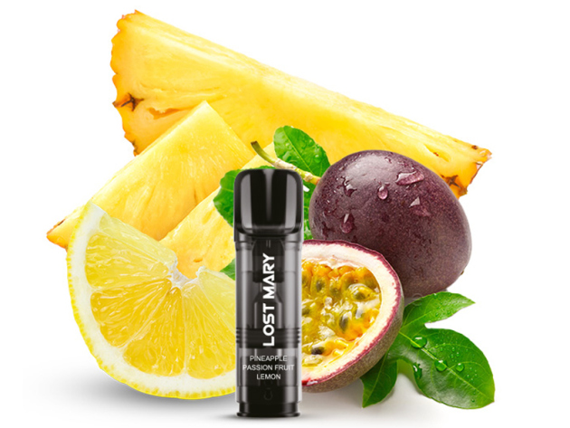 Lost Mary TAPPO CP Prefilled Pod - Pineapple Passion Fruit Lemon (Ananas, Passionsfrucht, Zitrone) - 20mg - 2er Set