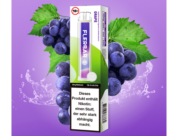 Flerbar M - Grape (Weintraube) - E-Shisha - 20mg - 600 Züge